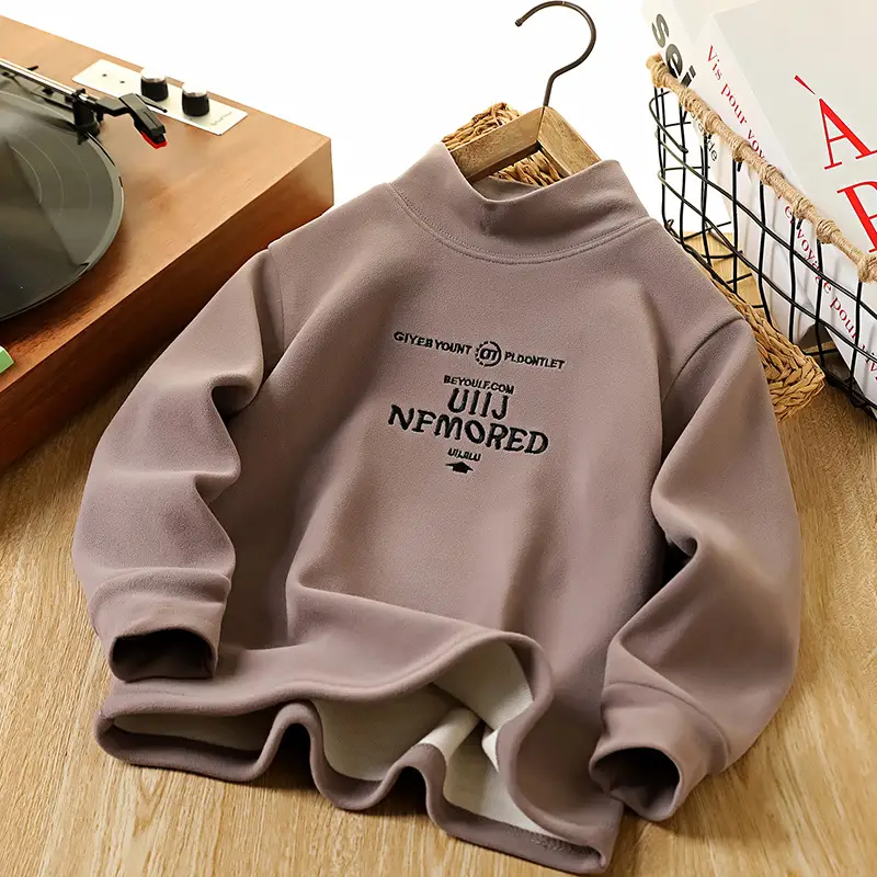 2025 Winter Boys Fleece T-Shirt Medium Large - Image 5