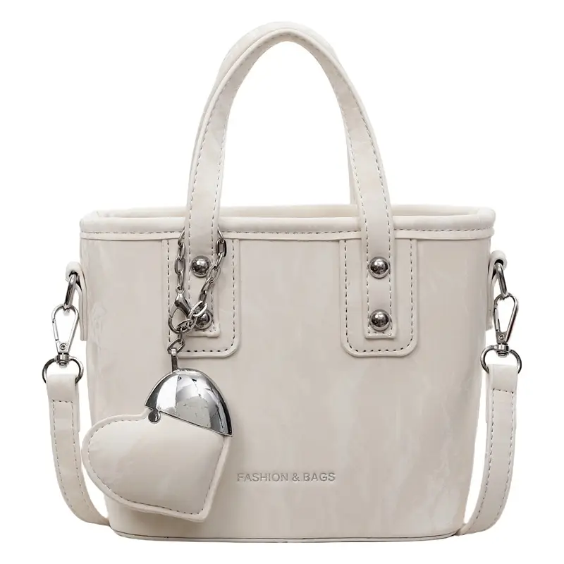 Women's Brown Satchel Shoulder Bag with Chain Strap - Image 10