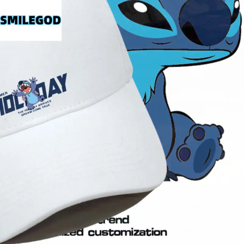 2021 Anime Stitch Duckbill Cap Grey Unisex