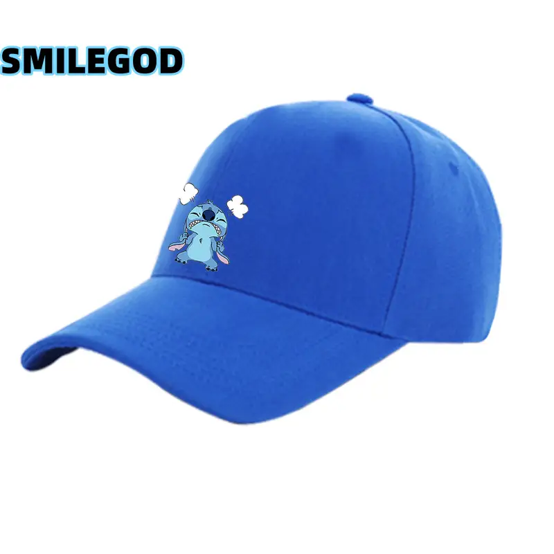 2021 Anime Stitch Duckbill Cap Grey Unisex