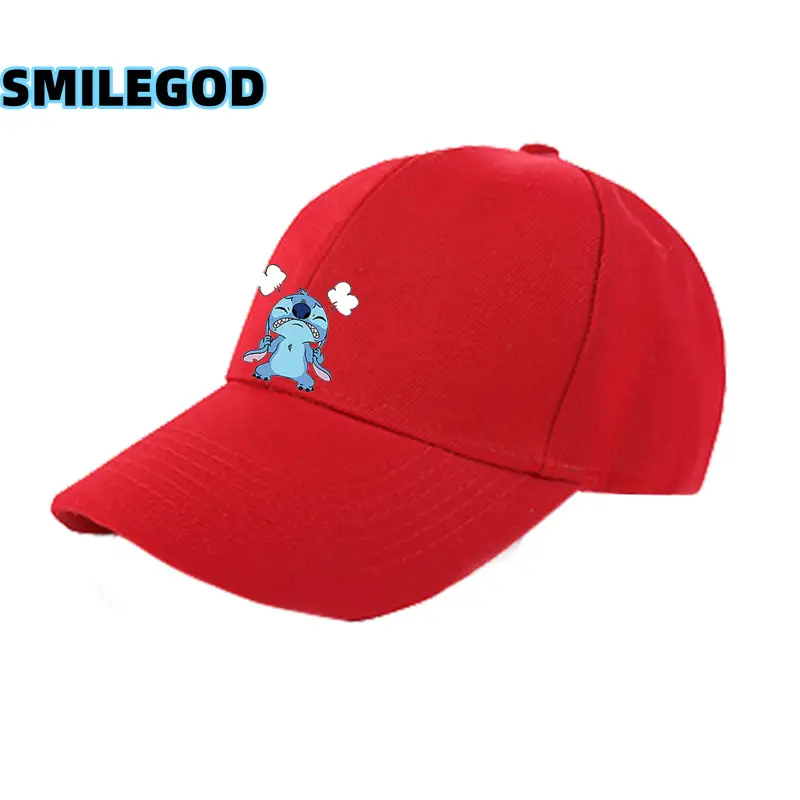 2021 Anime Stitch Duckbill Cap Grey Unisex