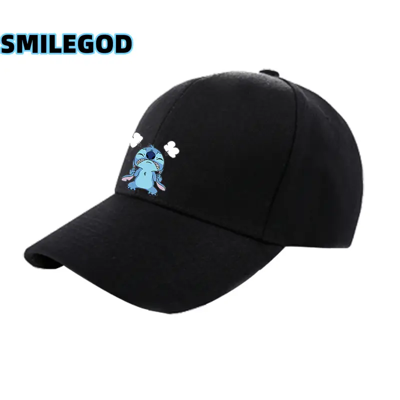 2021 Anime Stitch Duckbill Cap Grey Unisex