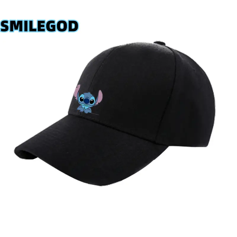 2021 Anime Stitch Duckbill Cap Grey Unisex