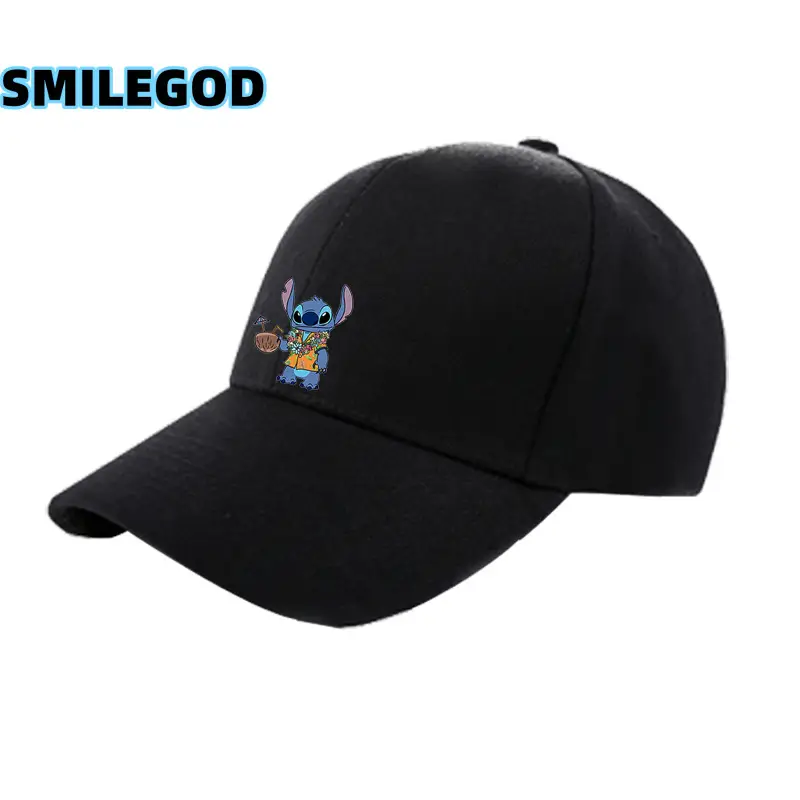 2021 Anime Stitch Duckbill Cap Grey Unisex