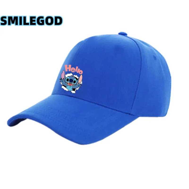 2021 Anime Stitch Duckbill Cap Grey Unisex