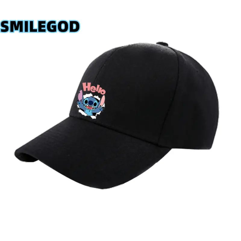 2021 Anime Stitch Duckbill Cap Grey Unisex
