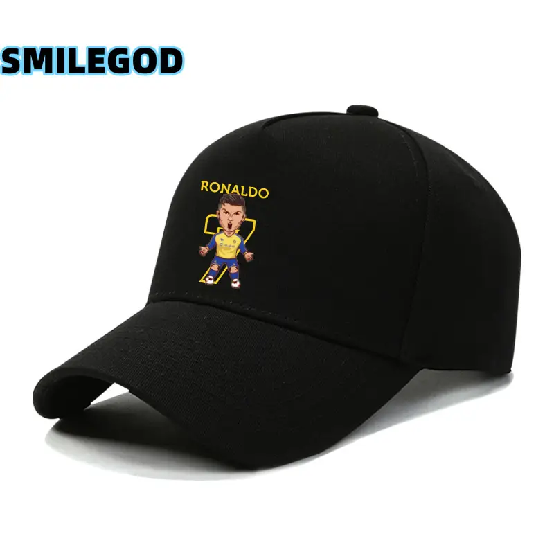 Ronaldo Fan Cap Navy Blue Baseball Cap for Men Women - Image 2