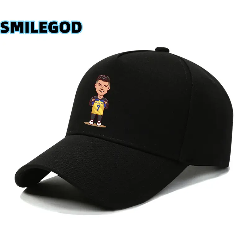 Ronaldo Fan Cap Navy Blue Baseball Cap for Men Women - Image 3