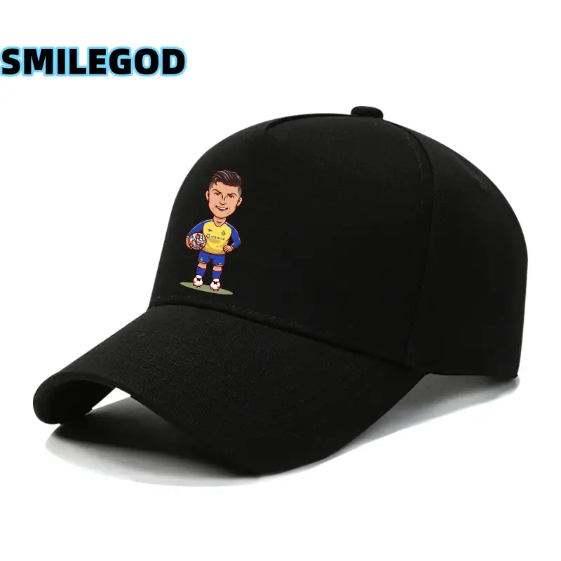 Ronaldo Fan Cap Navy Blue Baseball Cap for Men Women - Image 4