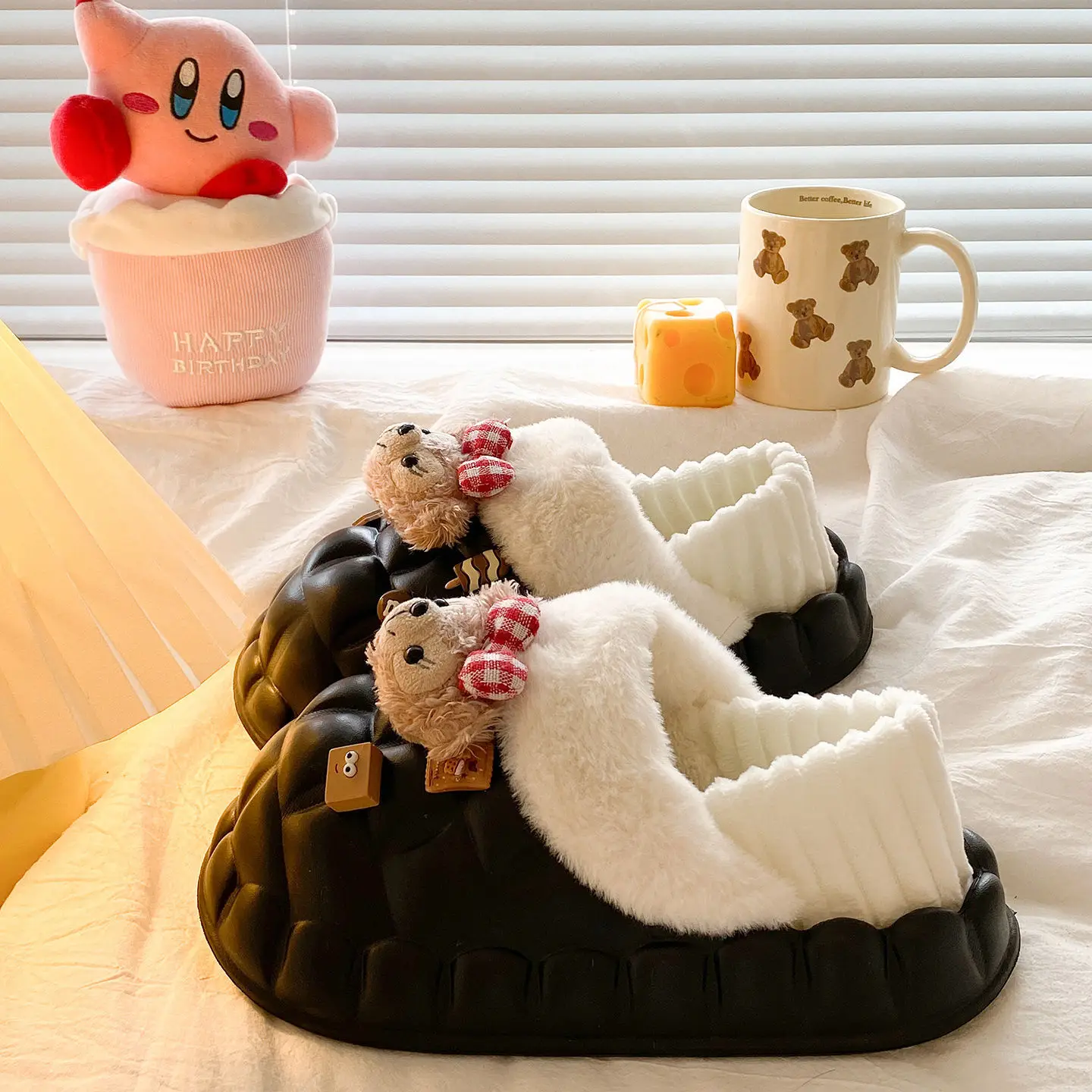 Fleece Lined Warm Cotton Slippers for Women - Image 9