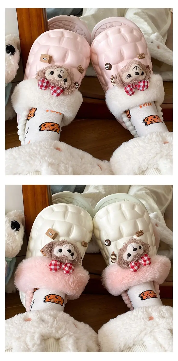 Fleece Lined Warm Cotton Slippers for Women — feature 16