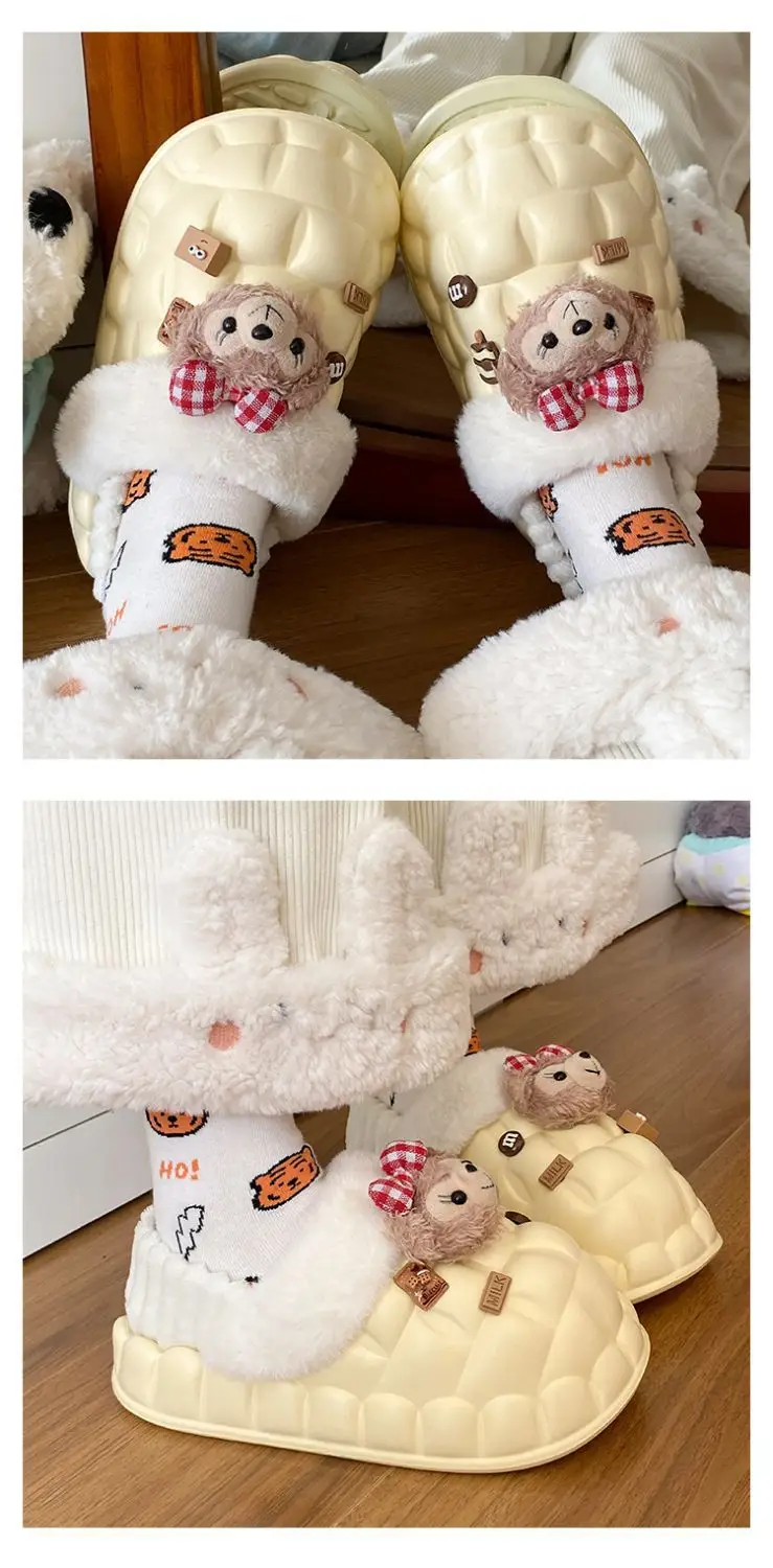 Fleece Lined Warm Cotton Slippers for Women — feature 17