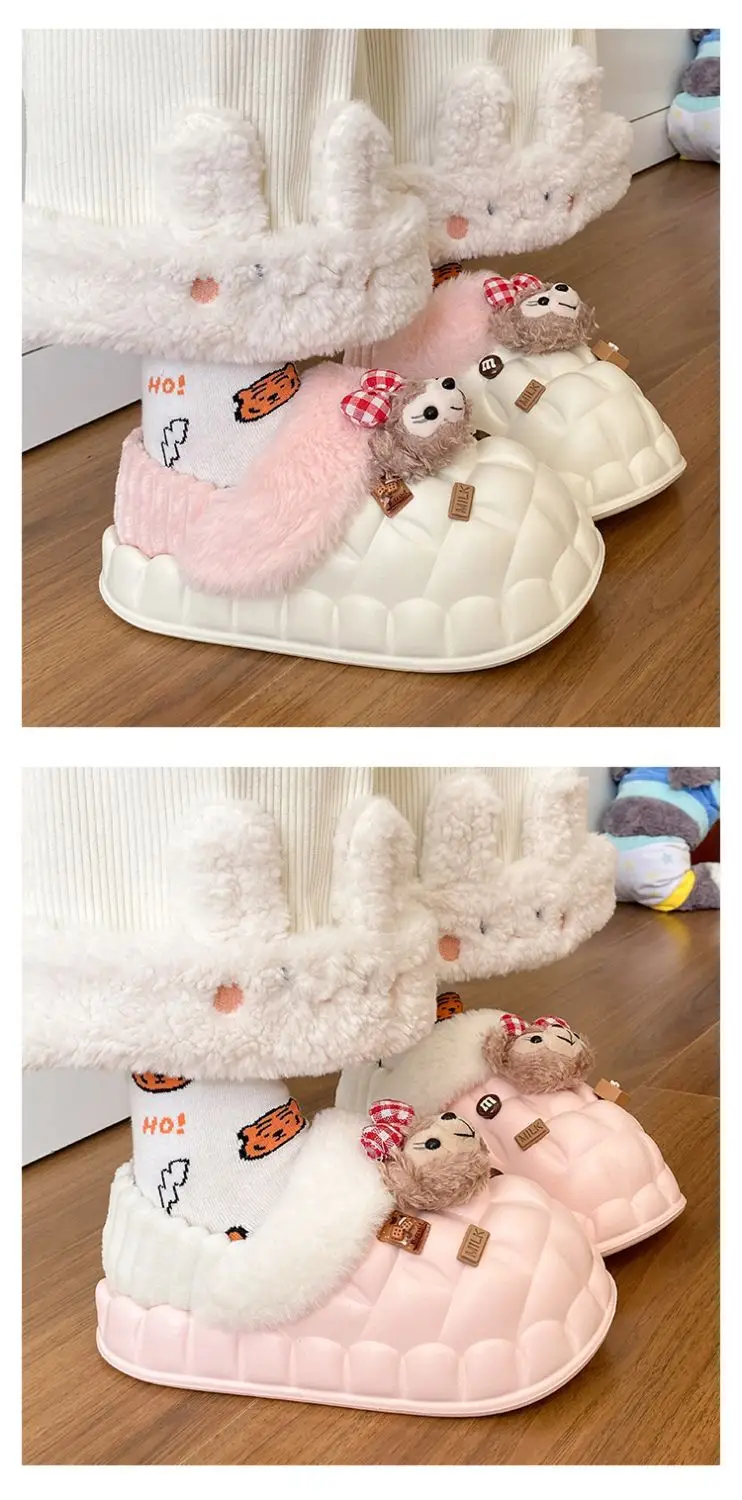 Fleece Lined Warm Cotton Slippers for Women — feature 18