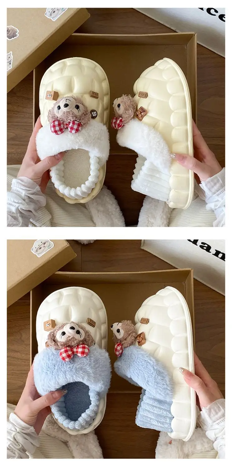 Fleece Lined Warm Cotton Slippers for Women — feature 20
