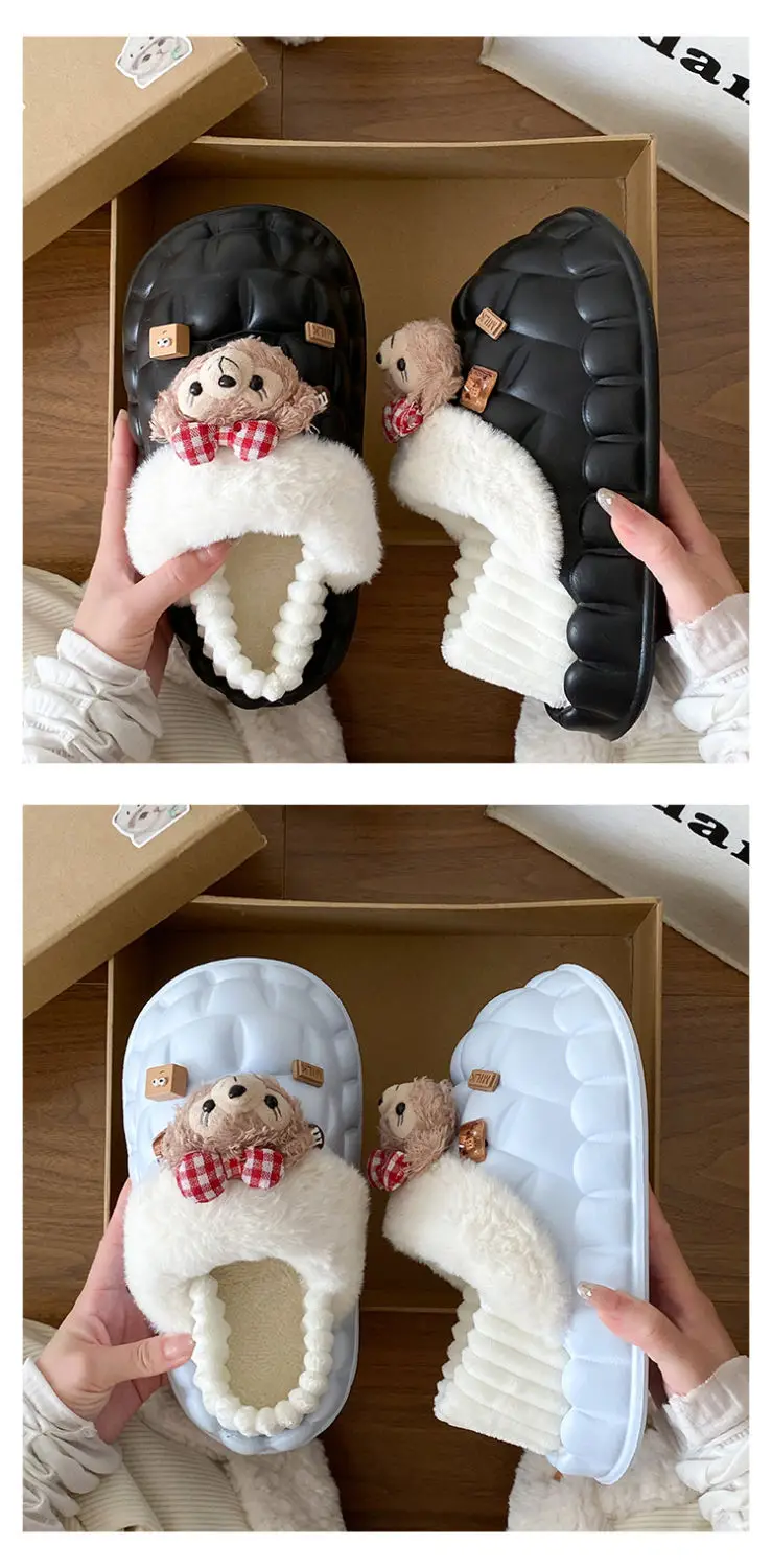 Fleece Lined Warm Cotton Slippers for Women — feature 21