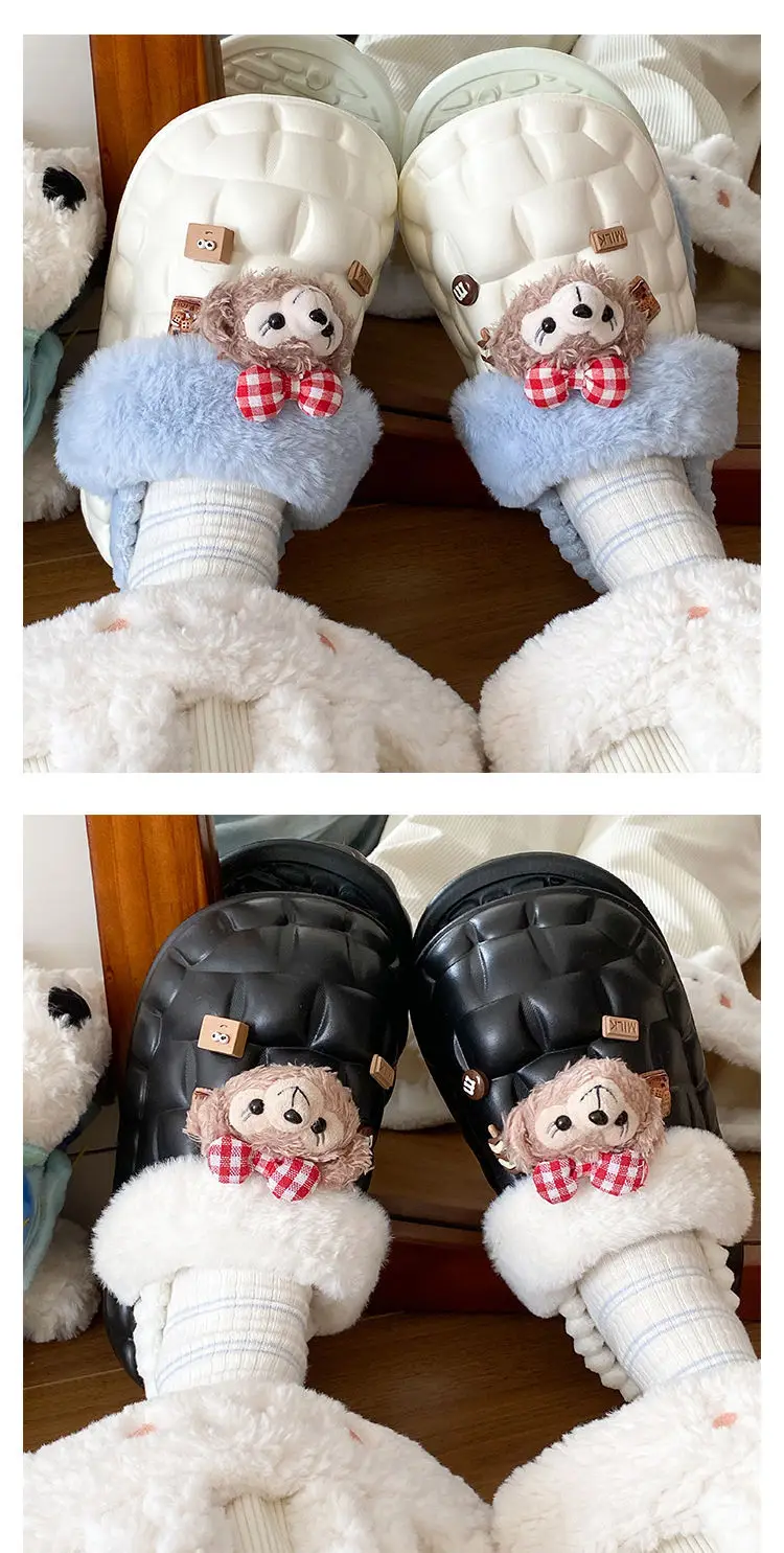 Fleece Lined Warm Cotton Slippers for Women — feature 22