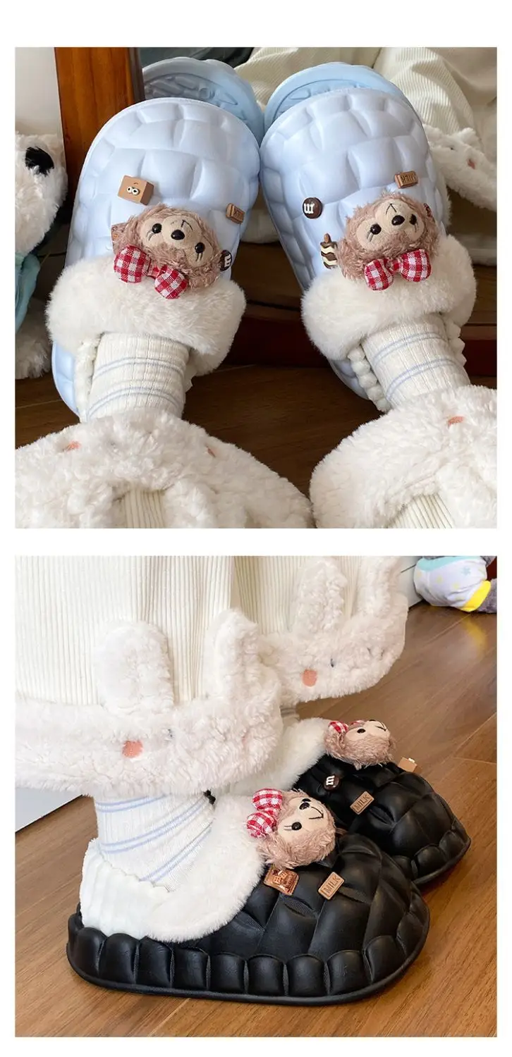 Fleece Lined Warm Cotton Slippers for Women — feature 23