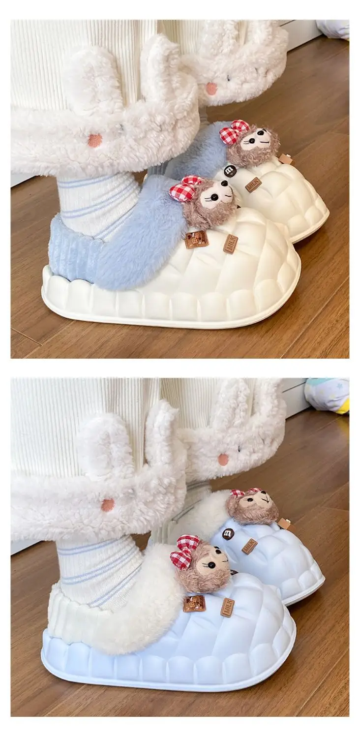 Fleece Lined Warm Cotton Slippers for Women — feature 24
