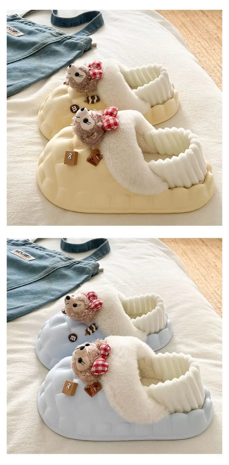 Fleece Lined Warm Cotton Slippers for Women — feature 26
