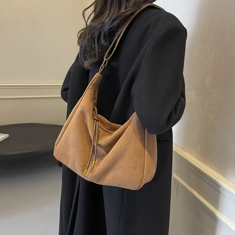 Autumn Winter Frosted Deerskin Tote Bag - Image 7