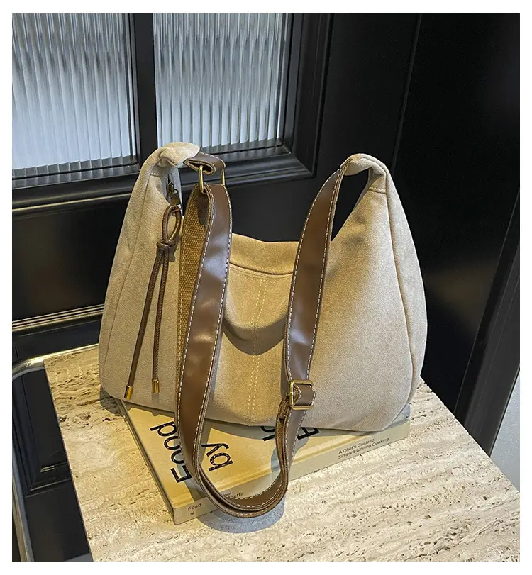 Autumn Winter Frosted Deerskin Tote Bag — feature 1