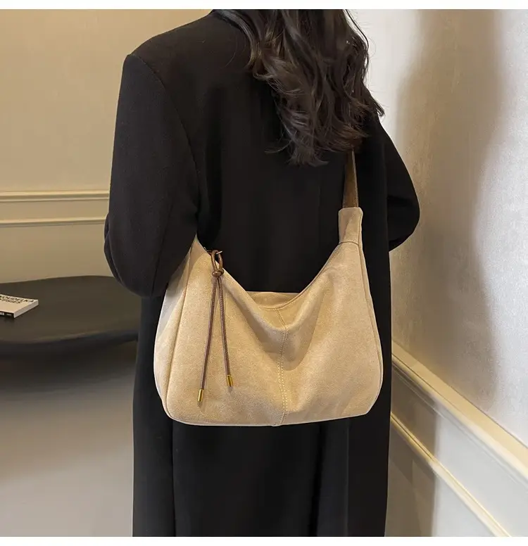 Autumn Winter Frosted Deerskin Tote Bag — feature 10