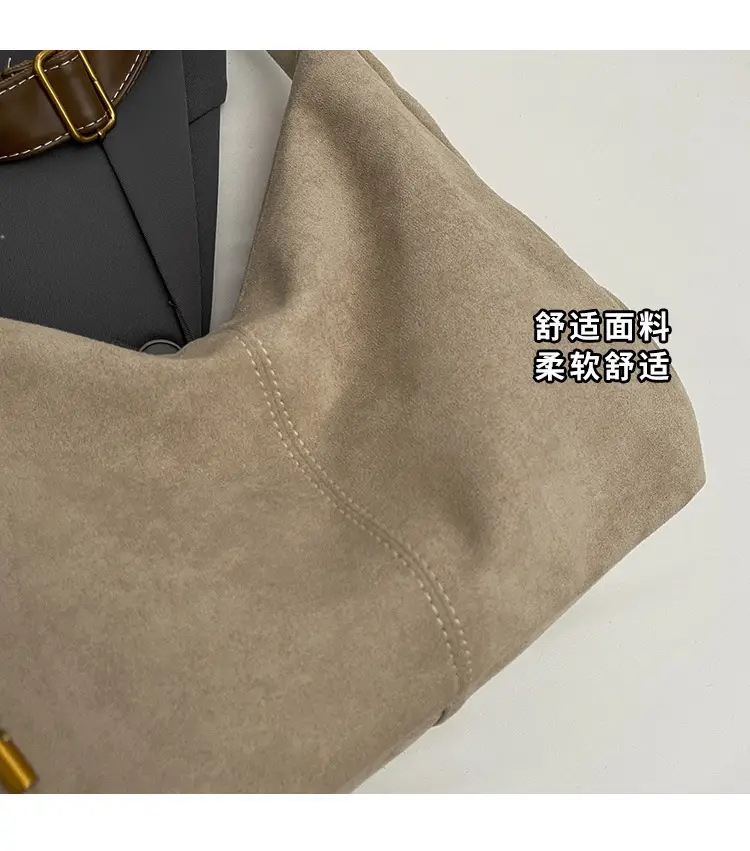 Autumn Winter Frosted Deerskin Tote Bag — feature 3
