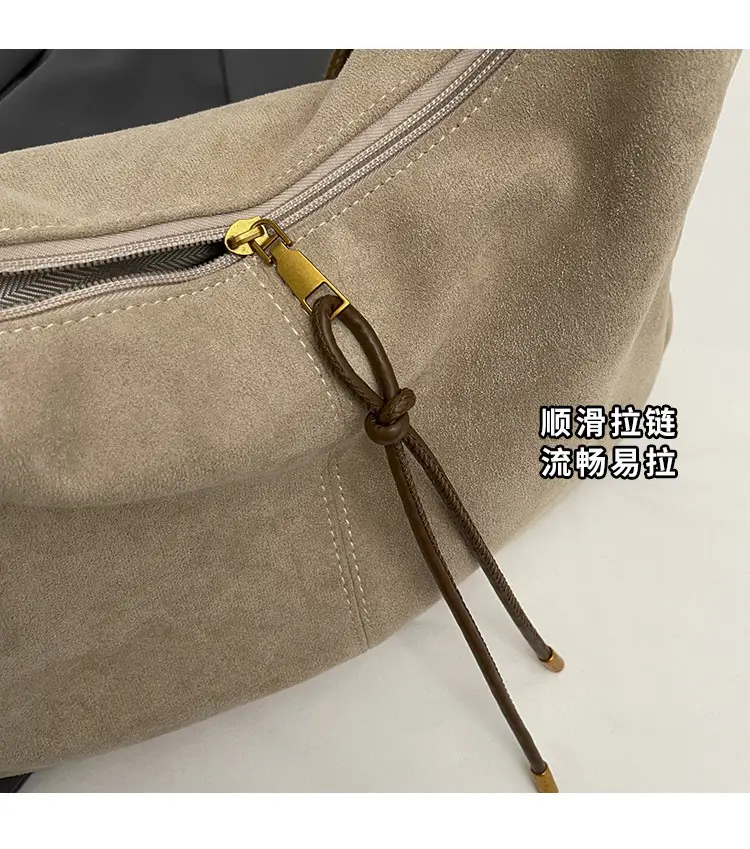 Autumn Winter Frosted Deerskin Tote Bag — feature 4