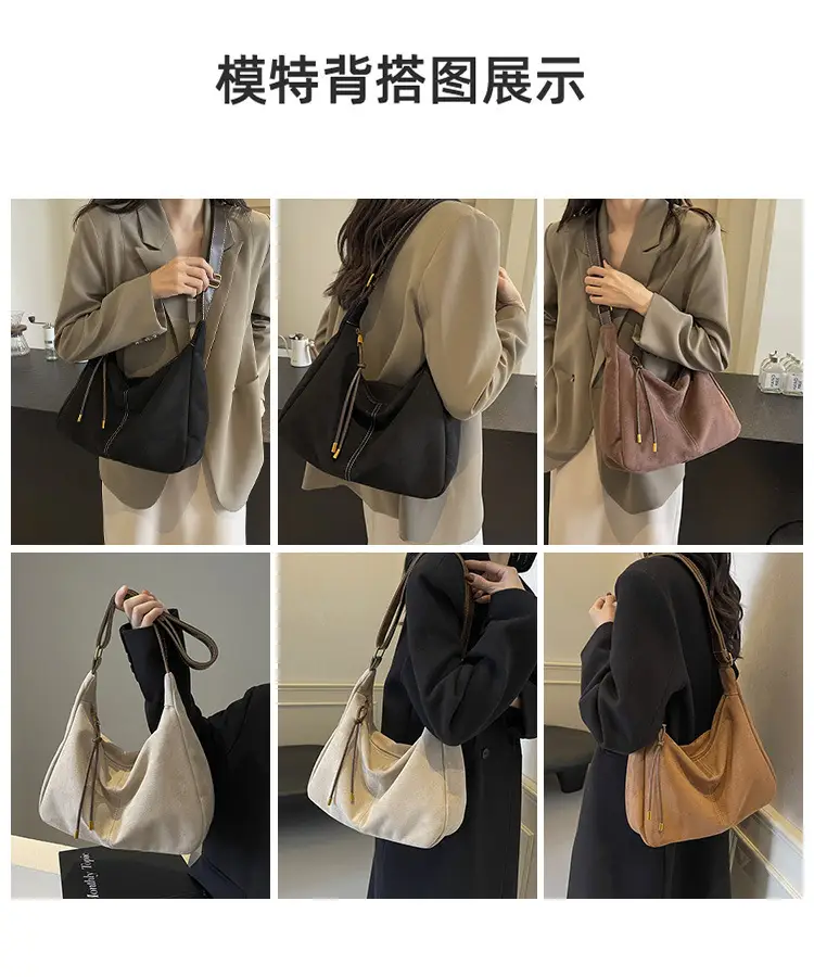 Autumn Winter Frosted Deerskin Tote Bag — feature 7