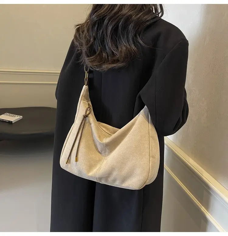 Autumn Winter Frosted Deerskin Tote Bag — feature 9