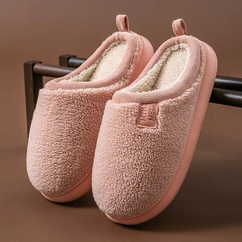 Men's Birkenstock Cotton Shoes Autumn and Winter Indoor Home Thick-Soled Non-Slip Fleece-Lined Warm Couple Retro Outer Cotton Slippers - Image 7