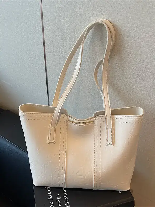 Large Capacity Leather Shoulder Bag for Women 2025