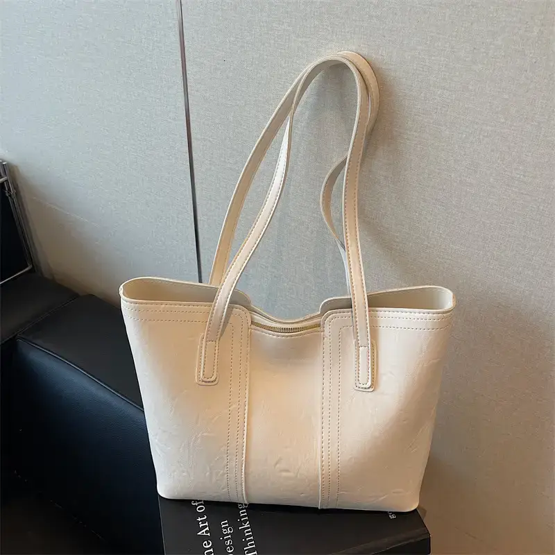 Large Capacity Leather Shoulder Bag for Women 2025