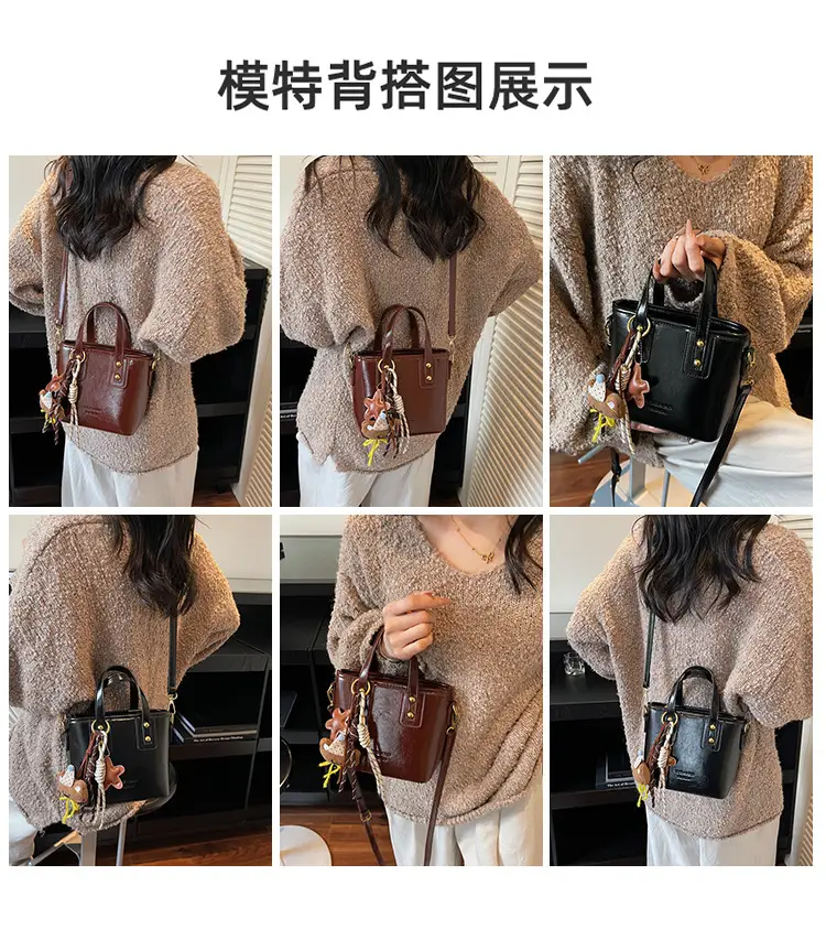 Women's Retro Casual Shoulder Bag Brown Leather 2025 — feature 13