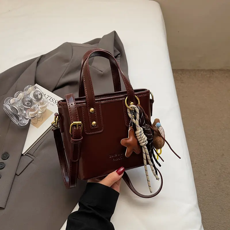 Women's Retro Casual Shoulder Bag Brown Leather 2025 - Image 3