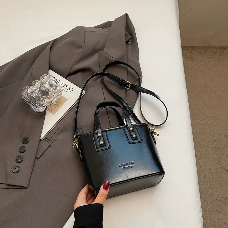 Women's Retro Casual Shoulder Bag Brown Leather 2025 - Image 5