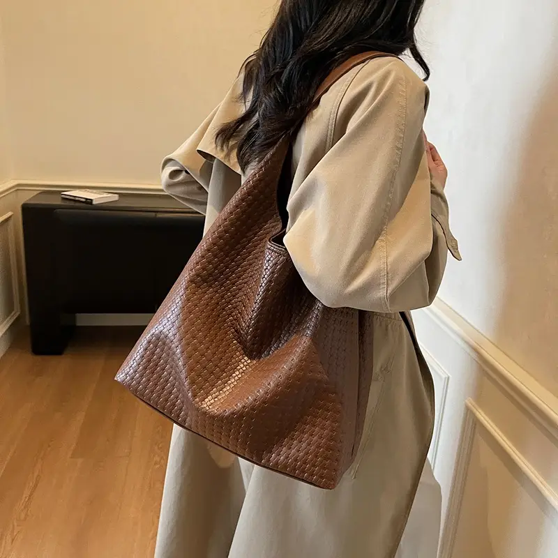Retro Brown Leather Shoulder Bag for Women 2025 - Image 5