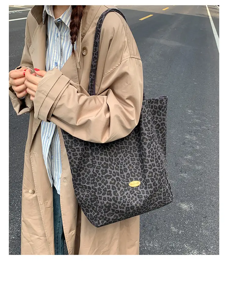 Leopard Print Large Capacity Women's Shoulder Bag — feature 12