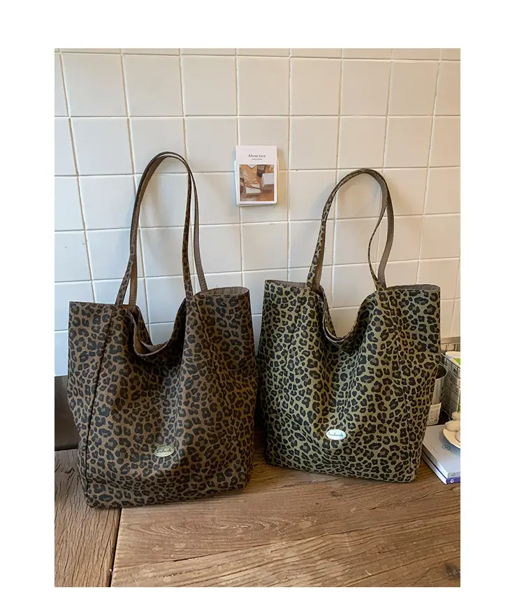 Leopard Print Large Capacity Women's Shoulder Bag — feature 19