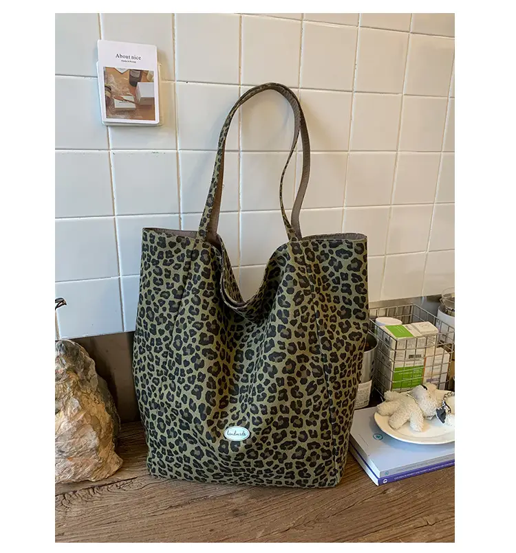 Leopard Print Large Capacity Women's Shoulder Bag — feature 20