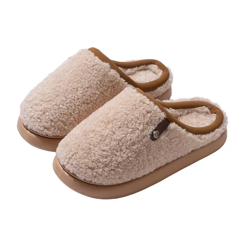 Women Plush Furry Cotton Slippers Warm Indoor Winter - Image 10