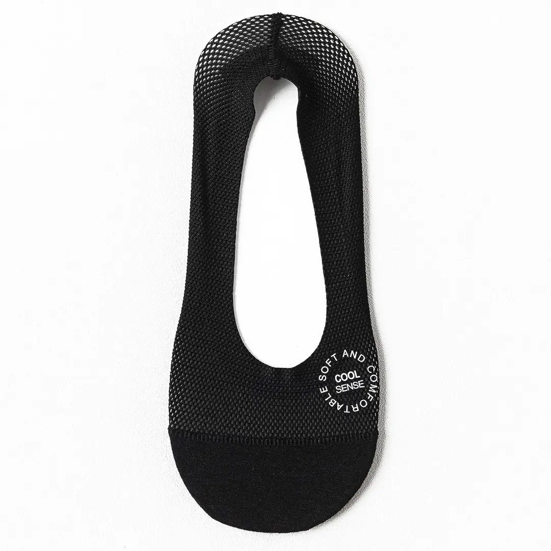 Ice Silk Boat Socks for Women, Autumn Thin Non-Slip Anti-Slip Low-Cut Invisible Socks with Pure Cotton Sole for High Heels and Flats