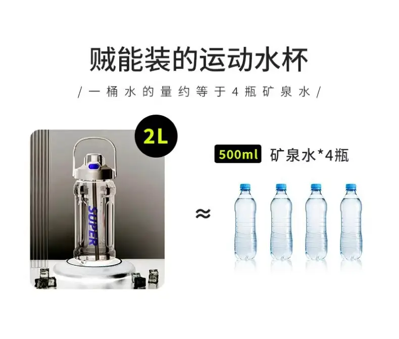 Extra Large Capacity Water Cup, High Temperature Resistant Movable Cup, Military Training Fitness Large ml Outdoor Space Cup Student Water Kettle — feature 12