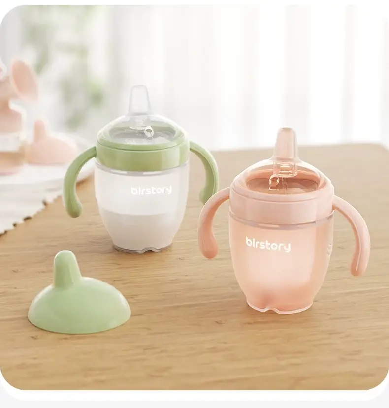 George Bear Silicone Sippy Cup for Babies 6 Months and Older, Leak-Proof Wide-Mouth Straw-Style Feeding Cup for Infants — feature 26