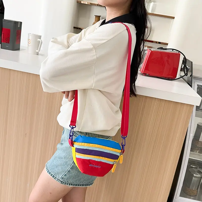 Dopamine Color-Blocking Crossbody Bag for Women - Image 7