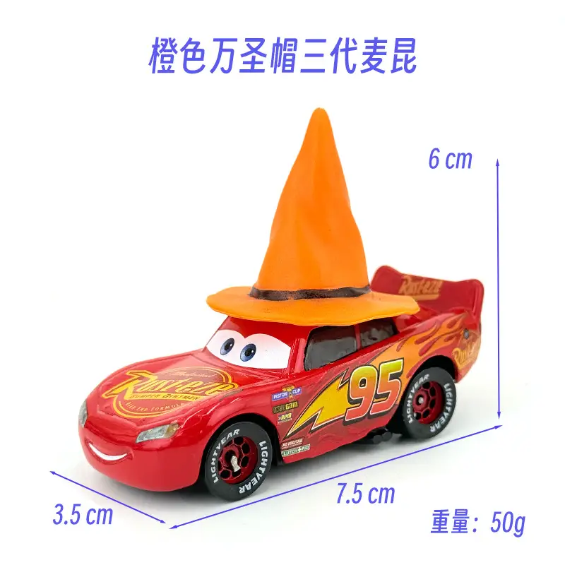 Cross-Border Cars Christmas Hat Series Christmas Gift Lightning Mcqueen Alloy Racing Toy Boy