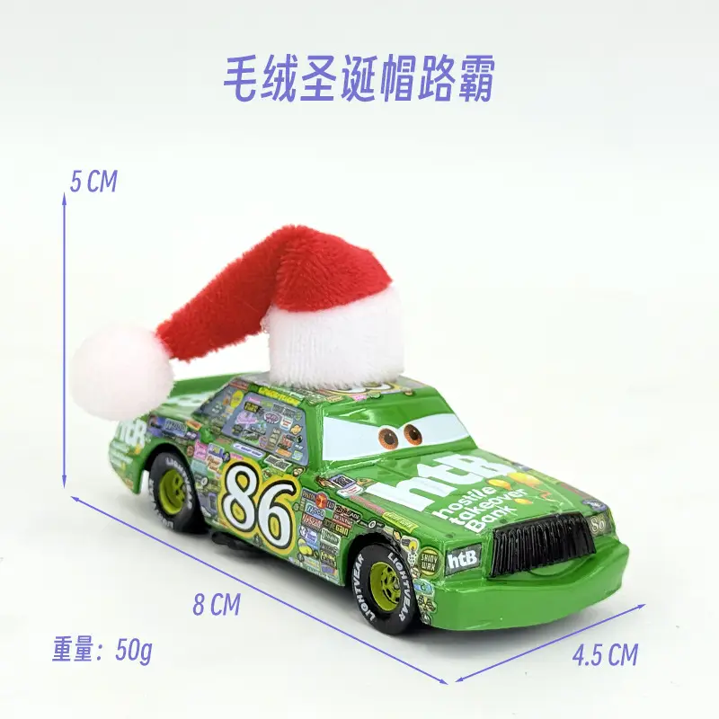 Cross-Border Cars Christmas Hat Series Christmas Gift Lightning Mcqueen Alloy Racing Toy Boy