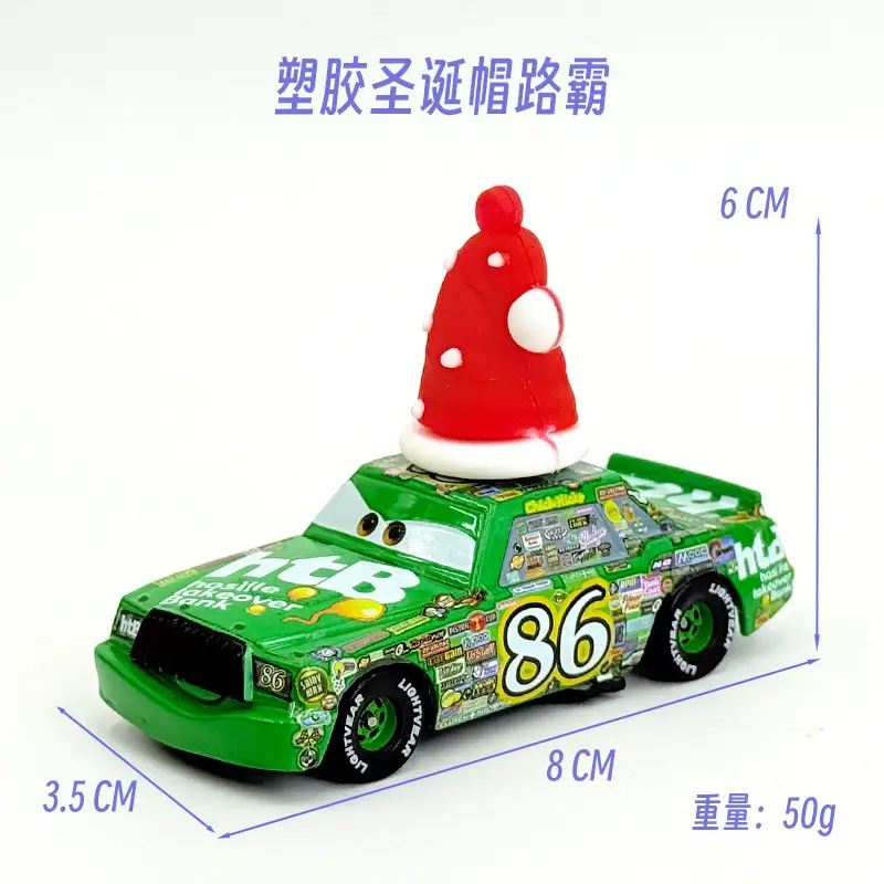 Cross-Border Cars Christmas Hat Series Christmas Gift Lightning Mcqueen Alloy Racing Toy Boy
