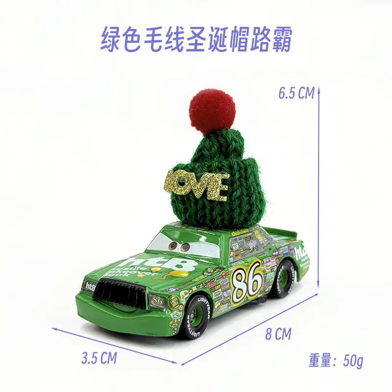Cross-Border Cars Christmas Hat Series Christmas Gift Lightning Mcqueen Alloy Racing Toy Boy