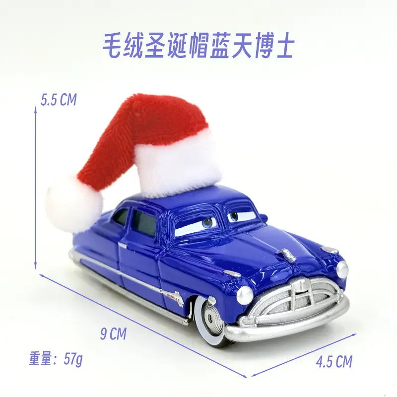 Cross-Border Cars Christmas Hat Series Christmas Gift Lightning Mcqueen Alloy Racing Toy Boy
